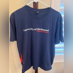 University of Richmond School of Law Tee Size Large Spider UNISEX